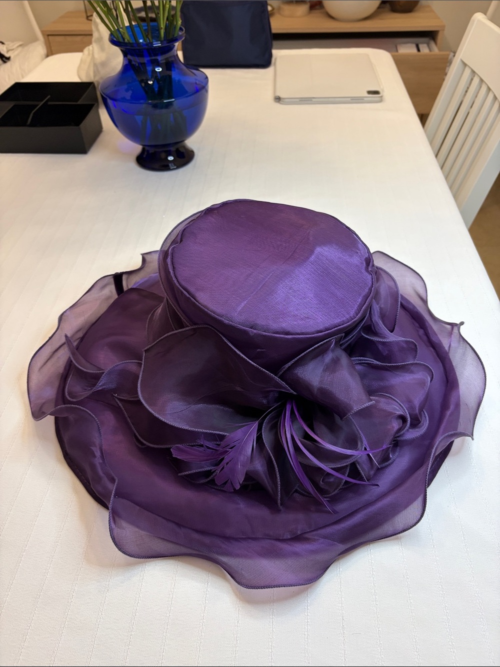 Elegant Purple Women’s Dress Hat